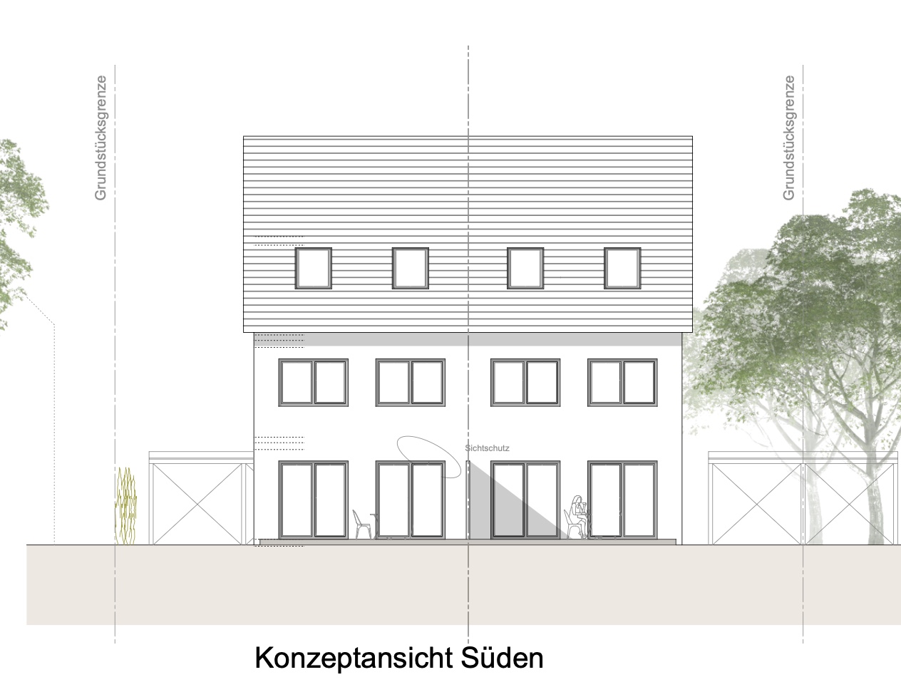 Hofmarkstraße 3 – Konzeptansicht Süden
